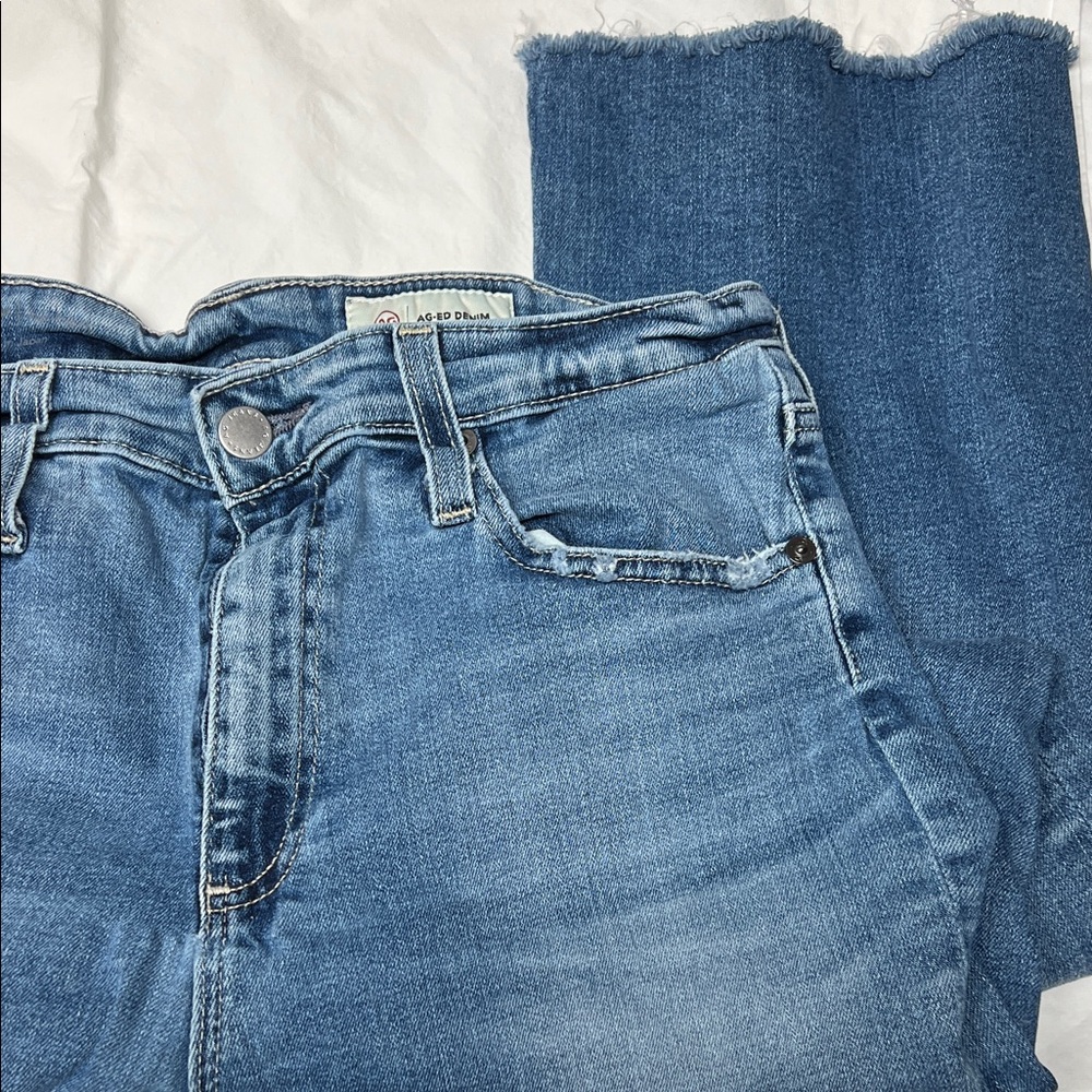 AG Adriano Goldschmied Light Blue Ankle Jeans